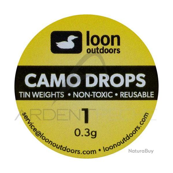 Plomb non toxique LOON Camo Drops 0.3g