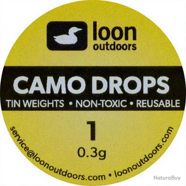Plomb non toxique LOON Camo Drops 0.3g