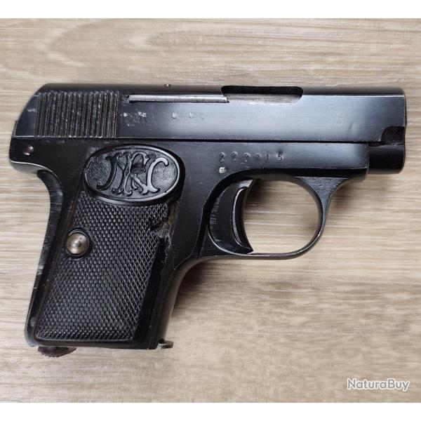 Pistolet de poche BROWNING 1906 - Cal. 6,35 Browning - Fabrication FN (Occasion)