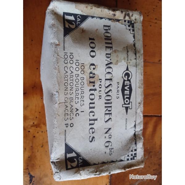 Boites d'accessoires n 6 bis pour 100 cartouches 100 bourres