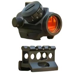 Point Rouge 2MOA 1x25mm Optique Reflex Verre Multicouche R&eacute;glages Fins Tir Loisir