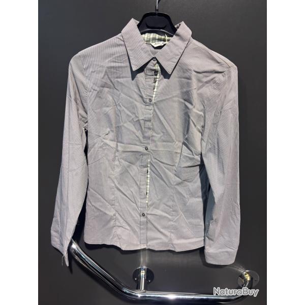 Chemise pour femme melya Melody M avec rayure bleu destockage chasse enchere