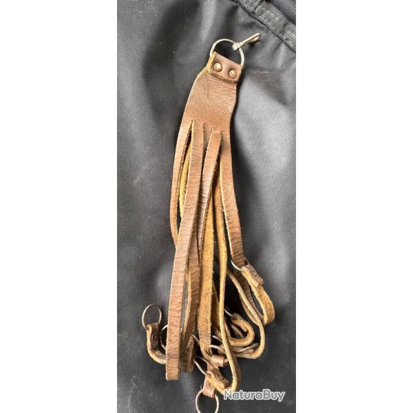 Lacets porte gibier cuir