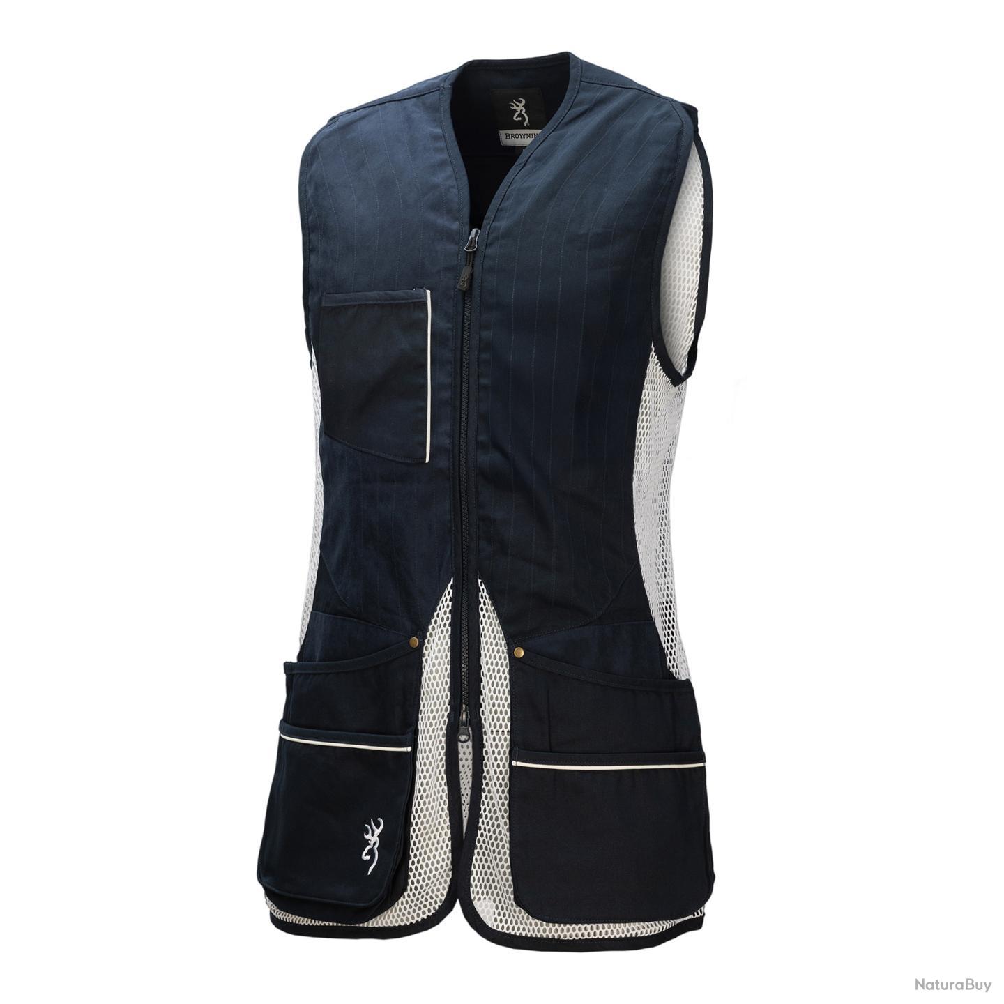 Gilet De Pêche Master Sportsman – Homme Taille L – Marron – Poches Zippées – Occasion