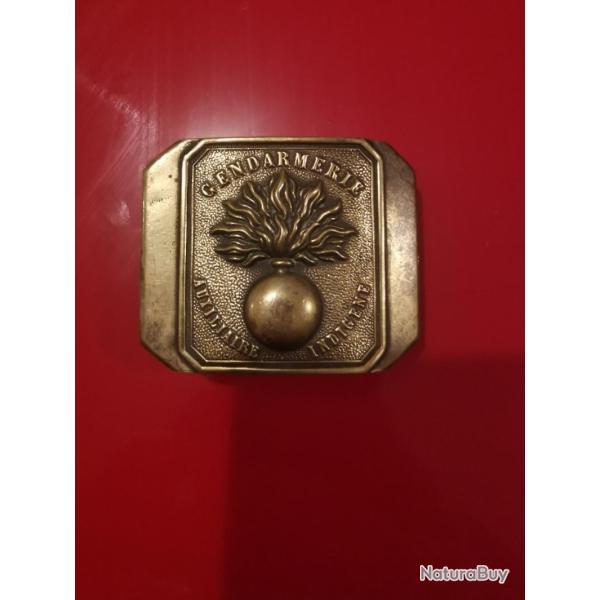 Plaque ceinturon Gendarmerie Auxiliaire Indig�ne