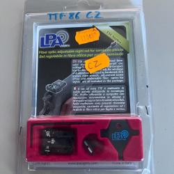 Hausse r&eacute;glable LPA + guidon point blanc - CZ Shadow / Shadow 2 / P09 / Kadet