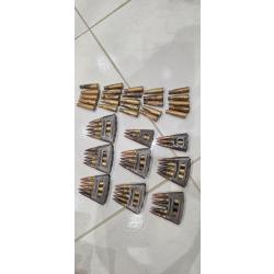 Lot des Clips  pour fusil Berthier pour calibre 8x50 8 mm lebel