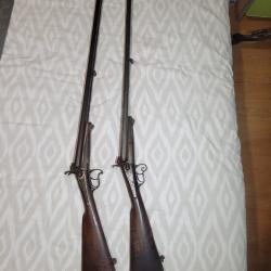 Fusils &agrave; broche juxtapos&eacute;s calibre 16