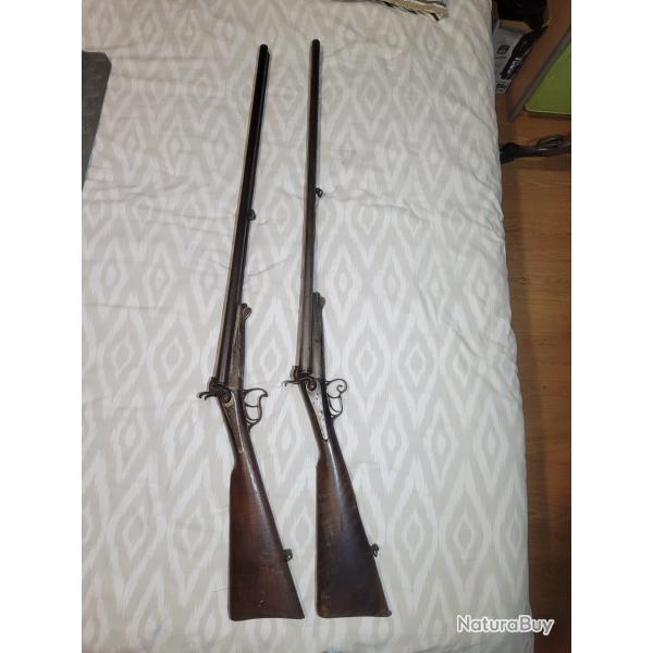 Fusils � broche juxtapos�s calibre 16