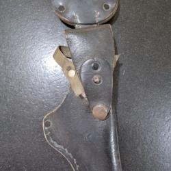 Authentique &Eacute;tui Cuir de Cuisse MAC 50 / PAMAS - Gendarmerie (Jus de terrain, belle patine)