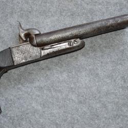 Pistolet de salon  9mm &agrave; broche - canon juxtapos&eacute;