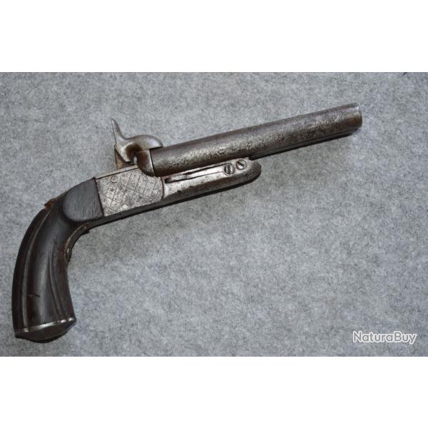 Pistolet de salon  9mm � broche - canon juxtapos�