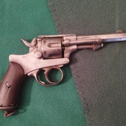 Revolver r&eacute;glementaire Portugais, "Abadie", mod&egrave;le 1878 pour Officier.