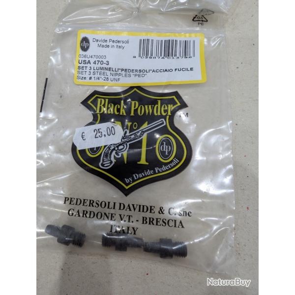 Paquet de 3 chemin�es PEDERSOLI carabine musket