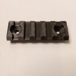 Rail picatinny 5.5cm carbone fibres