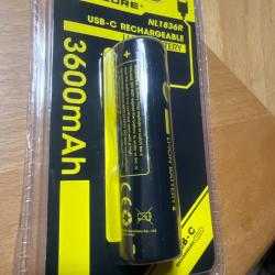 Batterie Nitecore 3600mAh 18650 rechargeable
