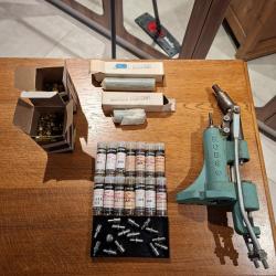 Gros lot rcbs lube a matic top punch matrice de calibrage