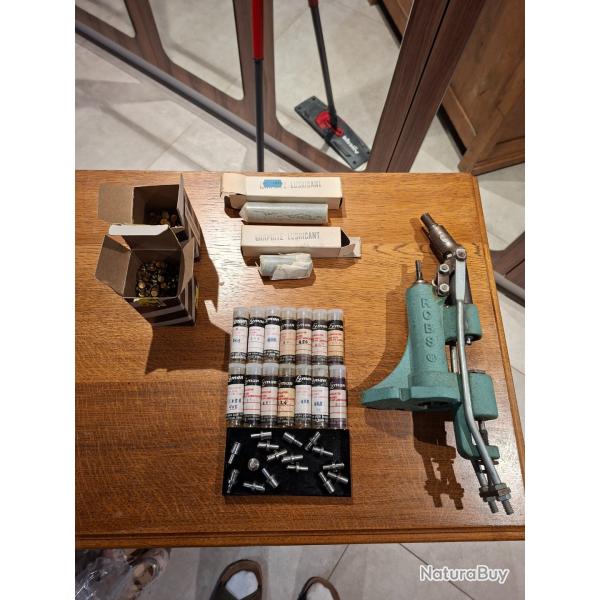 Gros lot rcbs lube a matic top punch matrice de calibrage