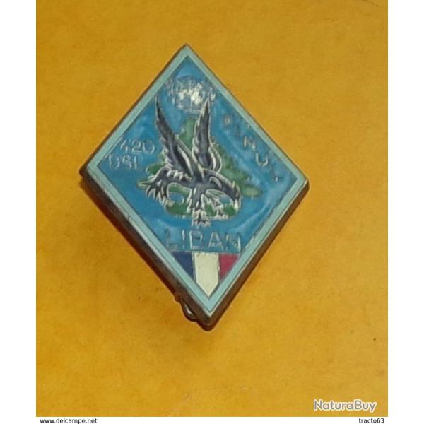 420� D.S.L, FINUL LIBAN, sans cartouche, �pingle � bol�ro oblong, FABRICANT�DELSART SENS�,HOMOLOGATI