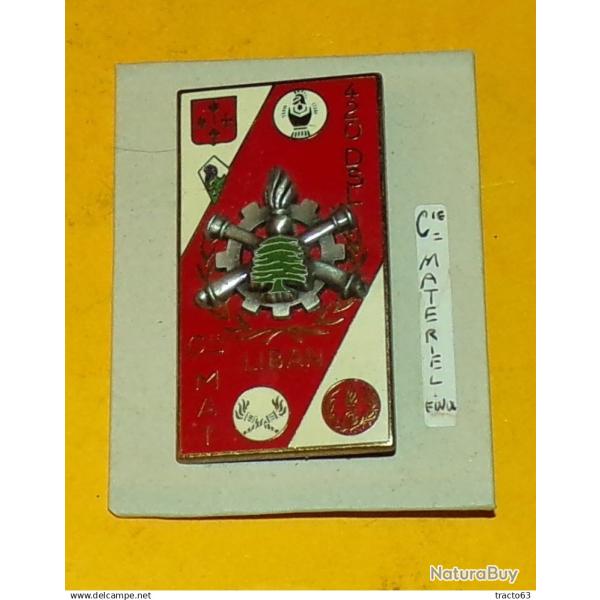 420� D.S.L., Compagnie du Mat�riel, 12� Mandat , rectangle blanc rouge blanc broch� par roue dent�e