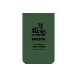 Mini carnet tout-temps 50 x 85 mm - Modestone Vert OD