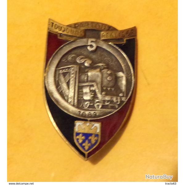 5� R�giment du G�nie, �mail, d�pos� ,FABRICANT�DRAGO PARIS 25 RUE BERANGER,DEPOSE,HOMOLOGATION 212,�