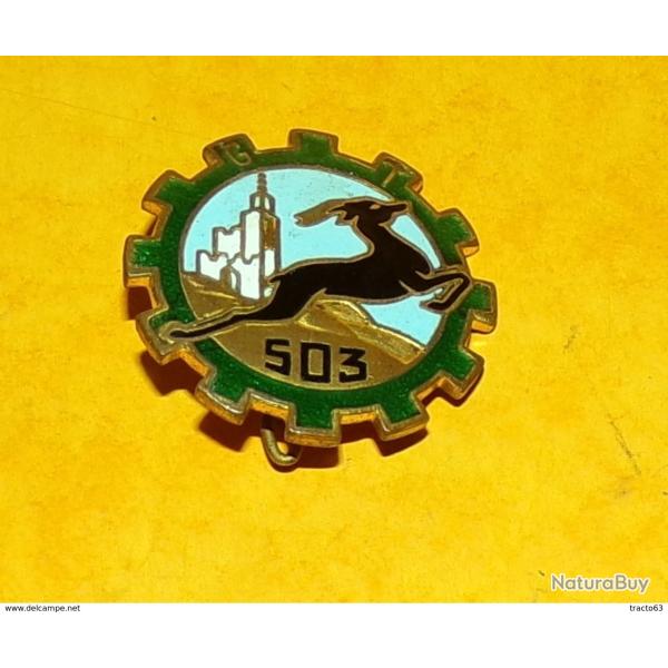 503� G.T, avec sigle, �mail, dos guilloch�, vert fonc�, �pingle � bol�ro, FABRICANT�DRAGO PARIS,HOMO