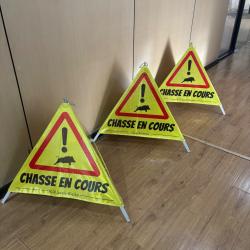 Panneau de chasse signalisation battue