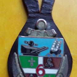 6&deg; Groupe d'Artillerie de Marine, C.F.S, &eacute;mail, guilloch&eacute;, pastille ovale, FABRICANT DRAGO PARIS&nbsp; ,H