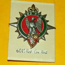 602&deg; R.C.R, armes de Dijon, faux N&deg;, dos lisse, 2 pontets , R&eacute;giment de Circulation Routi&egrave;re, rondac
