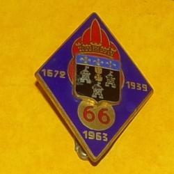 66&deg; R.I, 1672 - 1939 - 1963, &eacute;mail, dos guilloch&eacute; argent&eacute;, FABRICANT&nbsp;DRAGO PARIS,HOMOLOGATION 1984,&nbsp;