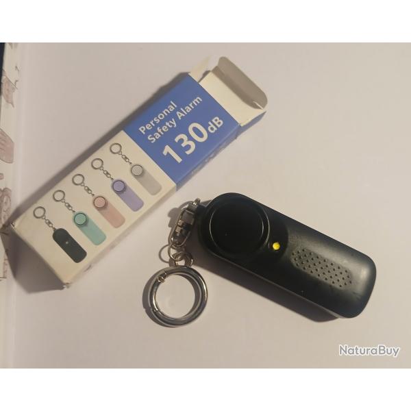 ALARME-LAMPE TORCHE PORTABLE 130DB