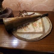 Corne De Chasse Januel 24 CM En Corne Naturelle Noire