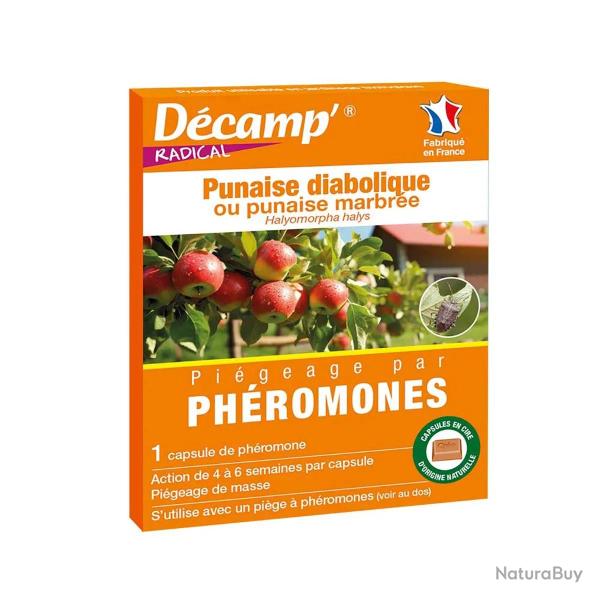 Ph�romones anti-punaises diaboliques - 2 capsules - Efficacit� 4 � 6 semaines