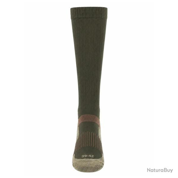 Mi-bas chauds homme Thermolite� - Protection renforc�e - Vert 43 / 46
