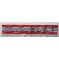 FRANCE - RUBAN AUTHENTIQUE MEDAILLE CROIX DES TOE FABRICATION ANCIENNE COUPE DE 23cm