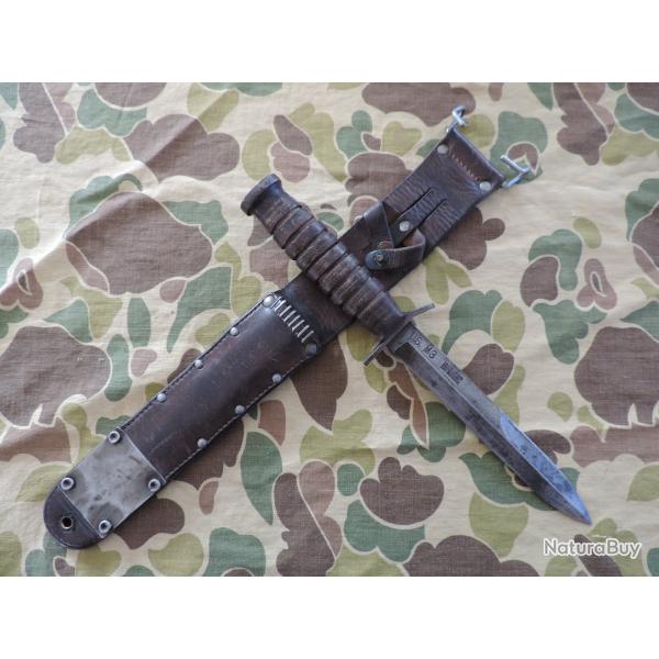 Poignard USM3 Kinfolks avec marquage sur lame, fourreau USM6 Barwood.