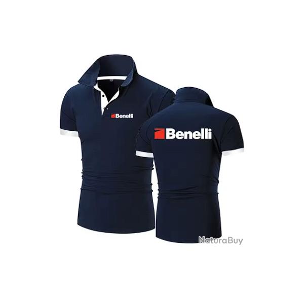 Polo BENELLI bleu marine type 1 LIVRAISON GRATUITE