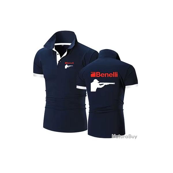 Polo BENELLI bleu marine type 2 LIVRAISON GRATUITE