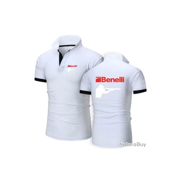 Polo BENELLI blanc type 2 LIVRAISON GRATUITE