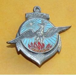 75&deg; R&eacute;giment d'Infanterie de Marine, &eacute;mail, braises orange, FABRICANT&nbsp;O.F.S.I&nbsp;&nbsp;,HOMOLOGATION SANS,&nbsp;E