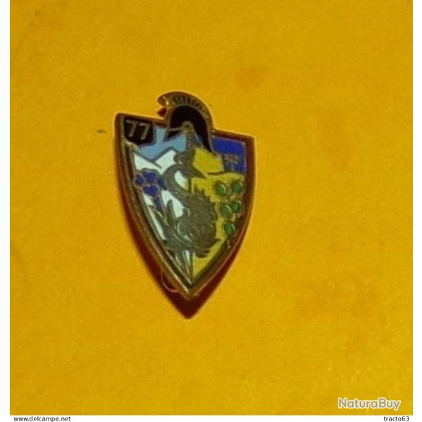 77� Bataillon du G�nie, �mail, en r�duction, �pingle, FABRICANT POINCON ARTHUS BERTRAND , HOMOLOGATI