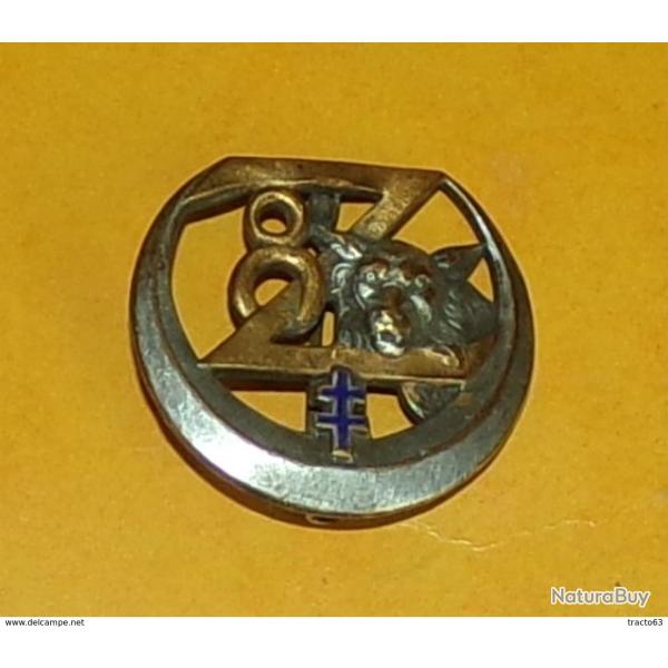 8� R�giment de Zouaves, 8 & Z dor�, croix �maill�e, �pingle � bascule, FABRICANT DRAGO PARIS ,HOMOLO