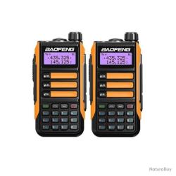 LOT DE 2 RADIOS BAOFENG UV-16 PRO - ORANGE - LIVRAISON GRATUITE