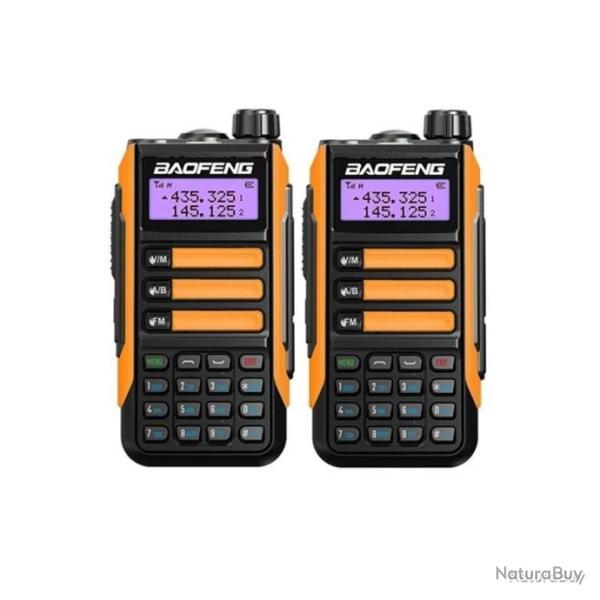 LOT DE 2 RADIOS BAOFENG UV-16 PRO - ORANGE - LIVRAISON GRATUITE