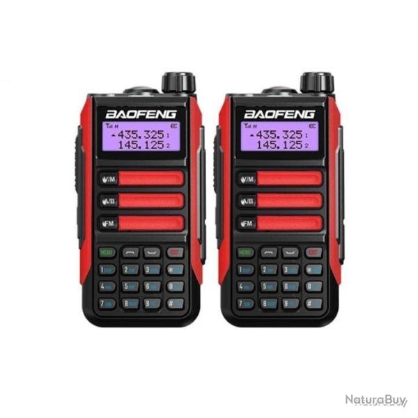 LOT DE 2 RADIOS BAOFENG UV-16 PRO - ROUGE - LIVRAISON GRATUITE