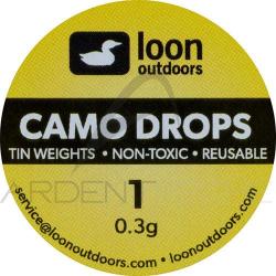 Plomb non toxique LOON Camo Drops 0.3g
