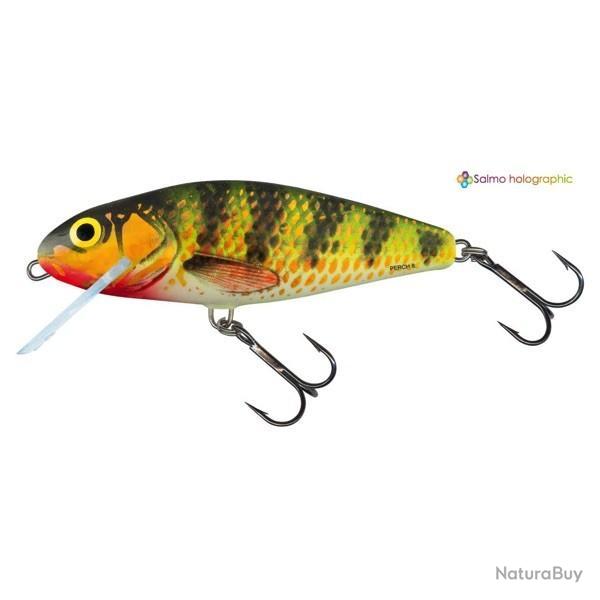 Poisson Nageur Salmo Perch Flottant 8cm 12g 8cm HOP - Holographic Perch