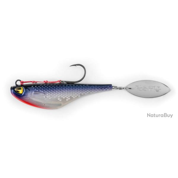 Tail Spinner Black Cat Mad Flash Spin Tail 14cm 14cm 82g blue/silver/red