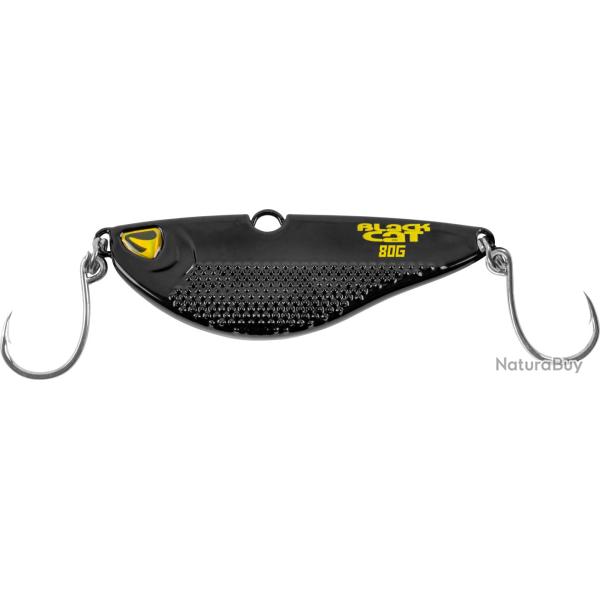 Lame Vibrante Black Cat Heavy Vibe V Lure noir 80g 10cm